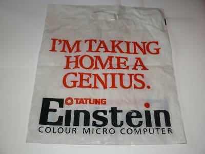 Tatung Einstein Colour Micro Computer Promotional / Promo Plastic Carrier Bag